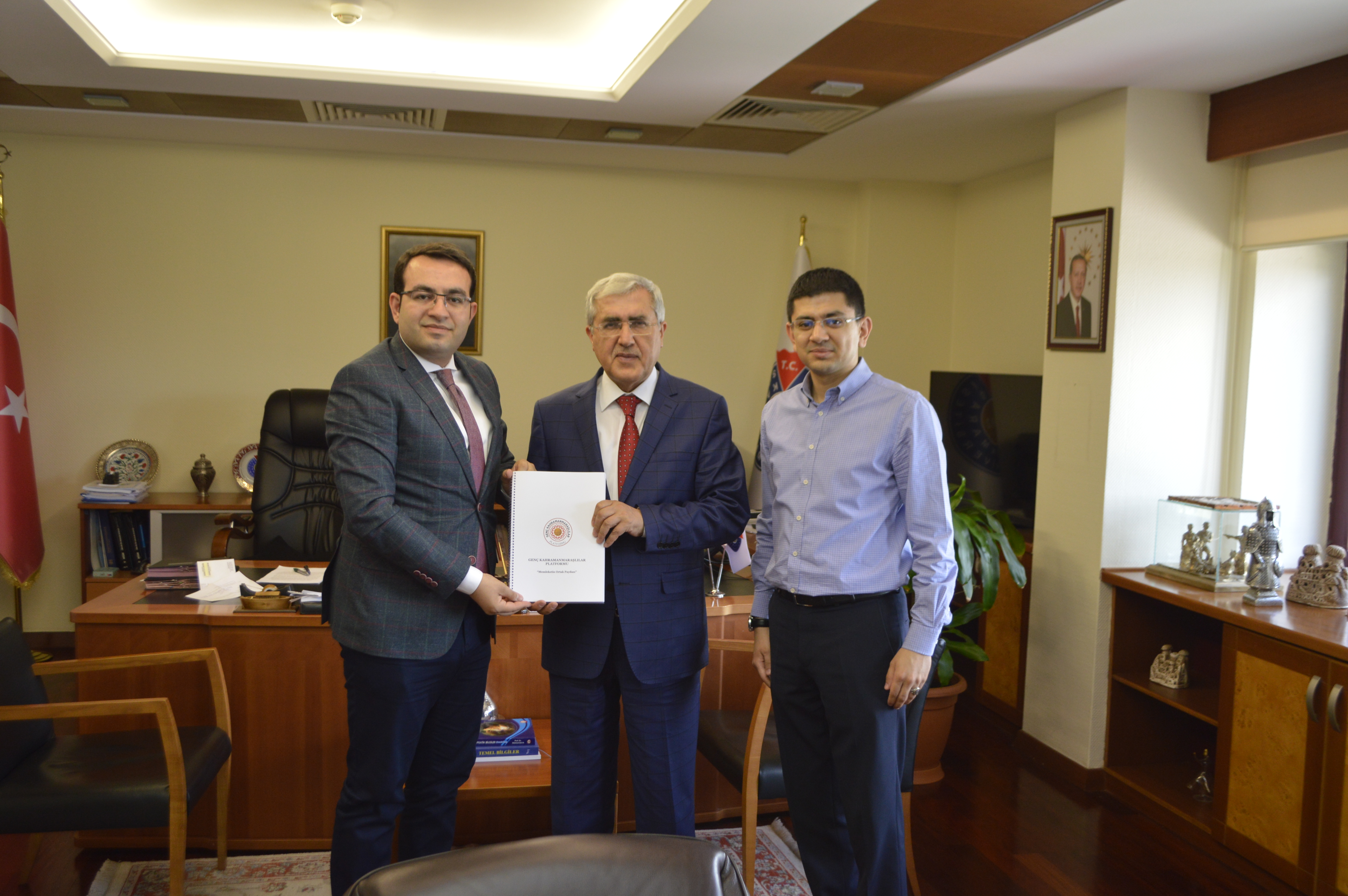 Genç Kahramanmaraşlılar Platformundan Üniversitemiz Rektörü Can’a Ziyaret