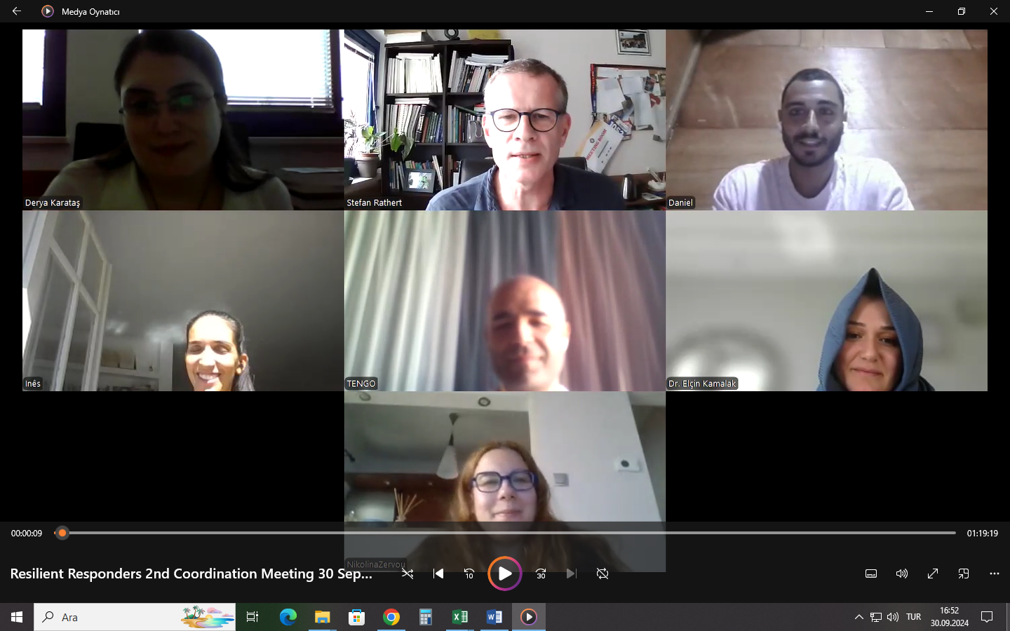 “Dayanıklı Müdahaleciler: Doğal Afetlerde Sahada Görevli Ekibe Psikolojik Dayanıklılık ve Destek Sağlama” Projesinin İkinci Çevirim İçi Koordinasyon Toplantısı Gerçekleştirildi