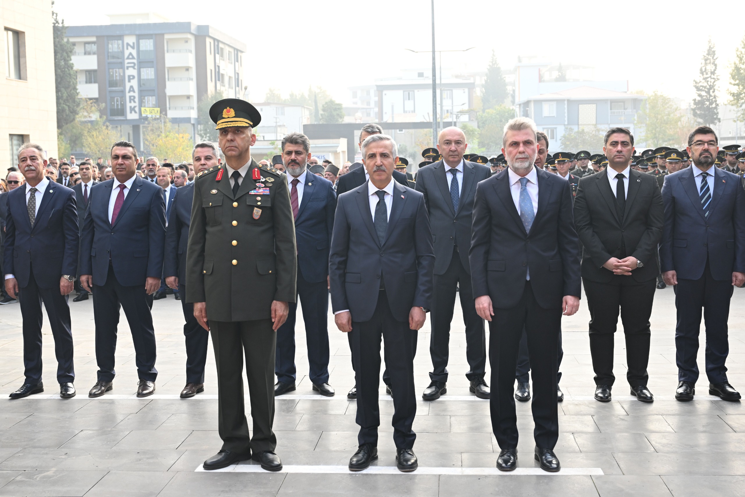 KSÜ Rektörü Prof. Dr. Alptekin Yasım 10 Kasım Anma Programına Katıldı