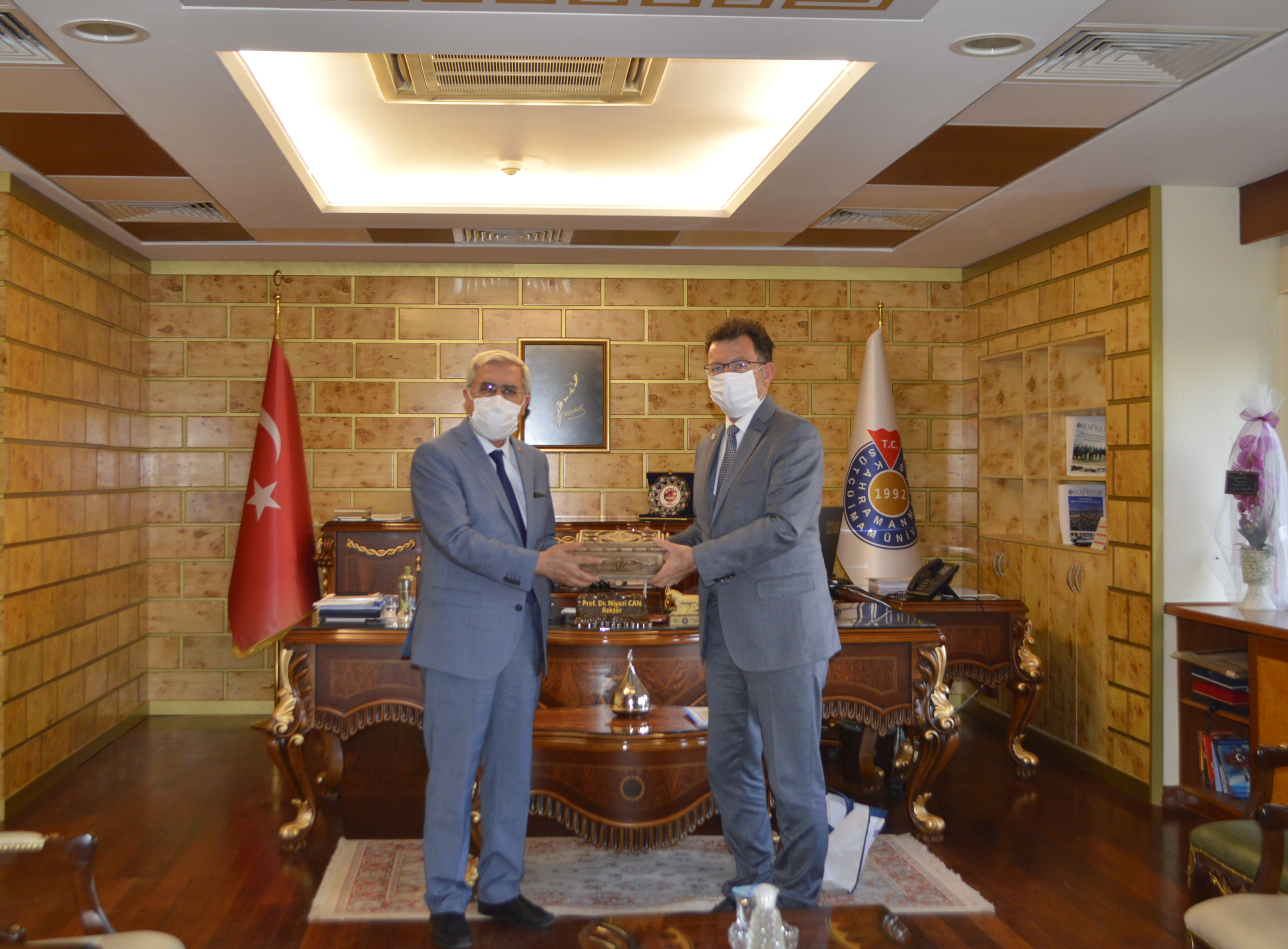 Şırnak Üniversitesi Rektörü Erkan’ın Üniversitemiz Rektörü Can’ı Ziyaretinde Üniversitelerarası İşbirliği Konuları Görüşüldü